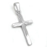Anhänger, Kreuz diamantiert, Silber 925
