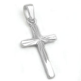 Anhänger, Kreuz diamantiert, Silber 925
