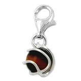 Anhänger Charm Tigerauge 6mm umwickelt Silber 925