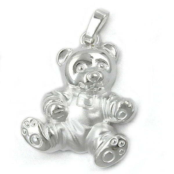 Anhänger, Spielzeugbär, Silber 925