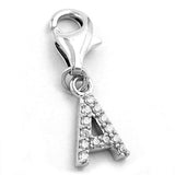 Anhänger, Charm Buchstabe A, Silber 925