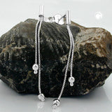 Stecker, Kette mit Kugel, Silber 925