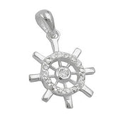 Anhänger Steuerrad Zirkonias Silber 925