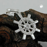 Anhänger Steuerrad Zirkonias Silber 925