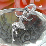 Anhänger, Elfe, Zirkonias, Silber 925