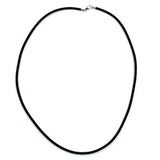 Kette, Gummi mit Verschluss Silber 925