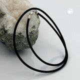 Kette, Gummi mit Verschluss Silber 925