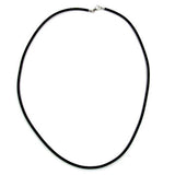 Kette, Gummi mit Verschluss Silber 925