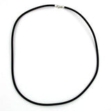 Kette, Gummi mit Verschluss Silber 925