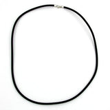 Kette, Gummi mit Verschluss Silber 925