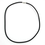 Kette, Gummi mit Verschluss Silber 925