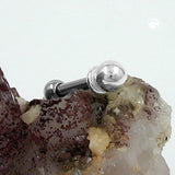 Piercing, gerader Steg Chir.-Stahl, 925