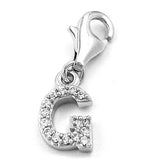 Anhänger, Charm Buchstabe G, Silber 925