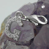 Anhänger, Charm Buchstabe G, Silber 925