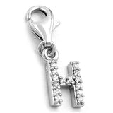 Anhänger, Charm Buchstabe H, Silber 925