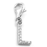 Anhänger, Charm Buchstabe L, Silber 925