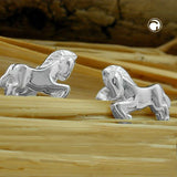 Stecker, Pferd rechts-links, Silber 925