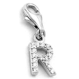 Anhänger, Charm Buchstabe R, Silber 925