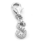 Anhänger, Charm Buchstabe S, Silber 925