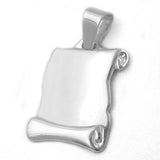 Anhänger Dokumentenrolle 20x15mm glänzend Silber 925
