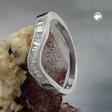 Ring, 10x Zirkonia, rhodiniert, 925