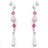Stecker, Hänger, rosa Kegel, 925