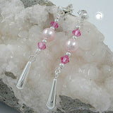 Stecker, Hänger, rosa Kegel, 925