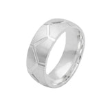 Ring, matt-glänzend Wabenmuster, 925