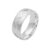Ring, matt-glänzend Wabenmuster, 925