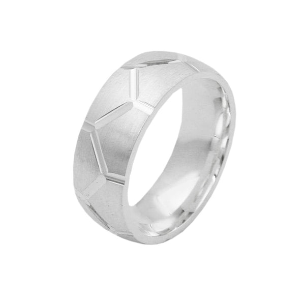 Ring, matt-glänzend Wabenmuster, 925