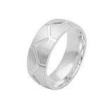 Ring, matt-glänzend Wabenmuster, 925