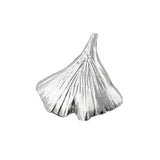 Anhänger 9mm Ginkgoblatt glänzend Silber 925
