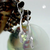 Brisur, Spirale mit Zirkonia, Silber 925