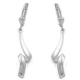 Brisur, Spirale mit Zirkonia, Silber 925