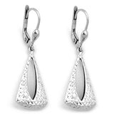 Brisur, Dreieck diamantiert, Silber 925