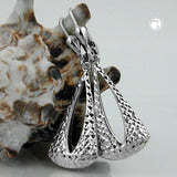 Brisur, Dreieck diamantiert, Silber 925