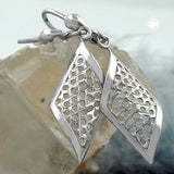 Brisur, Trapez gelocht, Silber 925