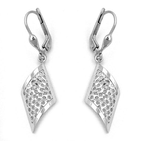 Brisur, Trapez gelocht, Silber 925