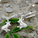 Brisur, Ohrring Frosch, Silber 925