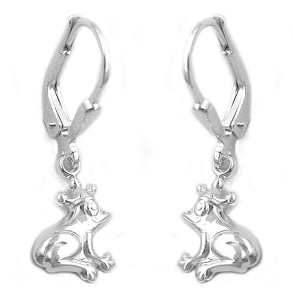 Brisur, Ohrring Frosch, Silber 925