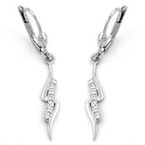 Brisur, Zirkonia, rhodiniert, Silber 925