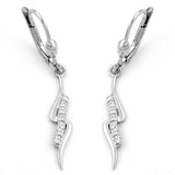Brisur, Zirkonia, rhodiniert, Silber 925