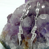 Brisur, Zirkonia, rhodiniert, Silber 925
