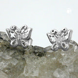 Stecker, Schmetterling, Silber 925