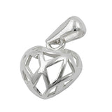 Anhänger11x10mm Herz durchbrochen Silber 925
