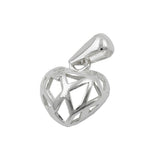 Anhänger11x10mm Herz durchbrochen Silber 925