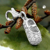 Anhänger, Charm Babyschuh, Silber 925