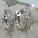 Creole, 7x Zirkonia, Silber 925