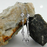 Ohrhaken, Kette mit Kugel, Silber 925