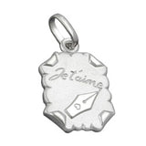 Anhänger Brief - Je t-aime -, Silber 925